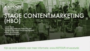 stage contentmarketing in regio rotterdam 2021
