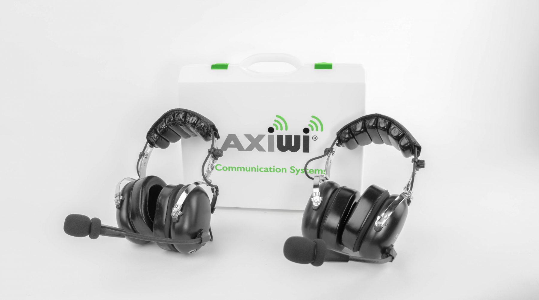 de axiwi headsets van greif gebruikt tijdens rondleiding via conference call op afstand via zoom